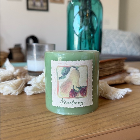 Bath & Body Works Other - Bath & Body Works Vintage Pillar Candle- Pearberry RARE